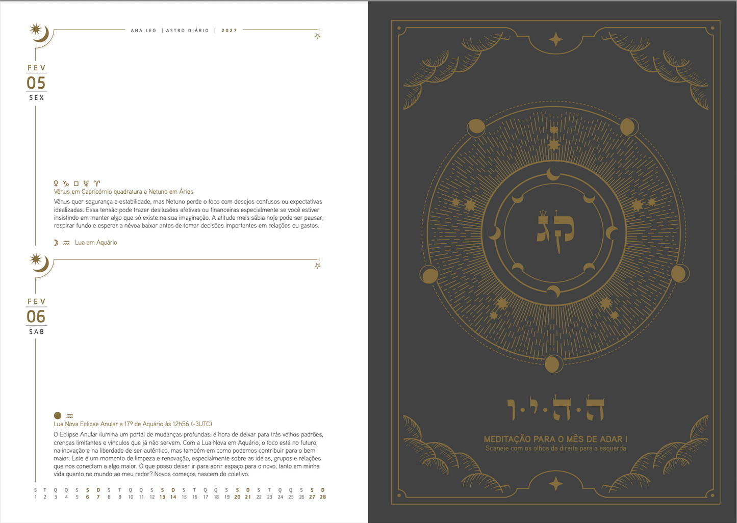 🔮 PRÉ-VENDA AstroDiário 2027 🌙 Agenda Astrológica ✨ Planner Astral