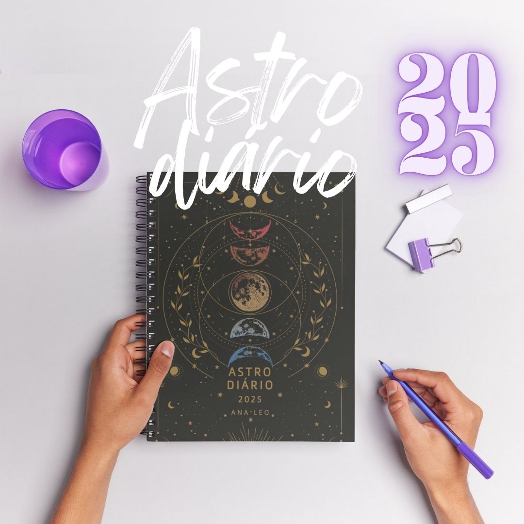 🌝 AstroDiário 2025 - Espiral • Agenda Astrológica (Planner Astral)✨